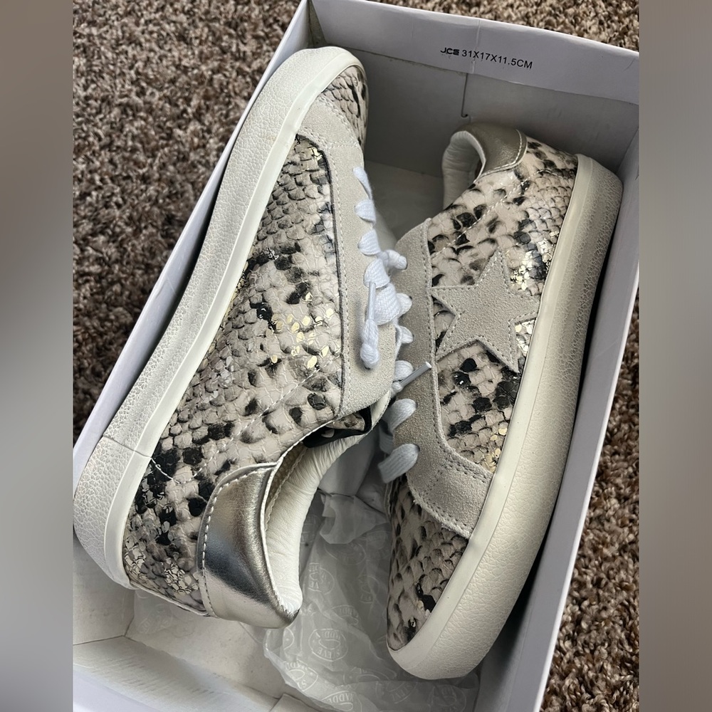 Steve Madden Gold snake sneakers